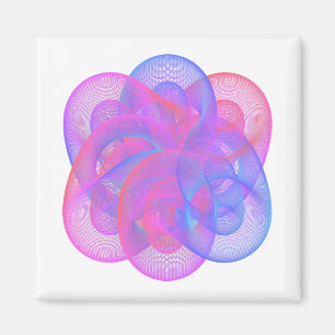 It is a beautiful geometric figure. magnet