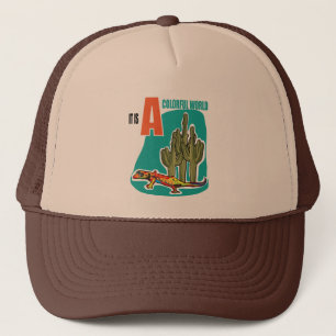 It is a colourful world trucker hat