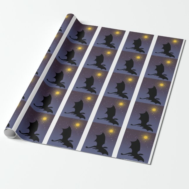 It is a Dragon, it is not your imagination Wrapping Paper (Unrolled)