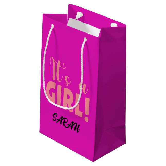 It is a girl Sarah Small Gift Bag (Back Angled)