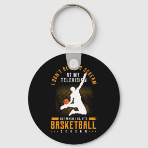 It Is Basketball Season Key Ring