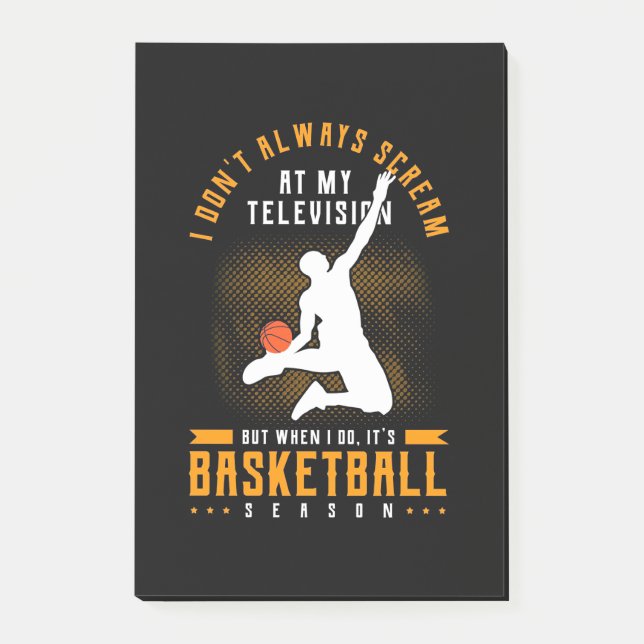It Is Basketball Season Post-it Notes (Front)