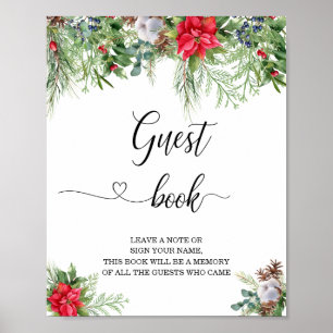 It is cold outside baby shower guest book