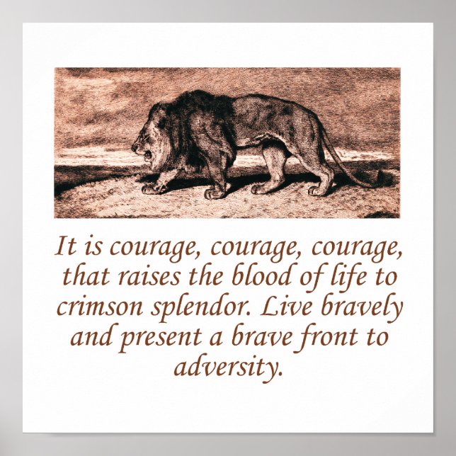 It Is Courage Courage Courage Poster (Front)