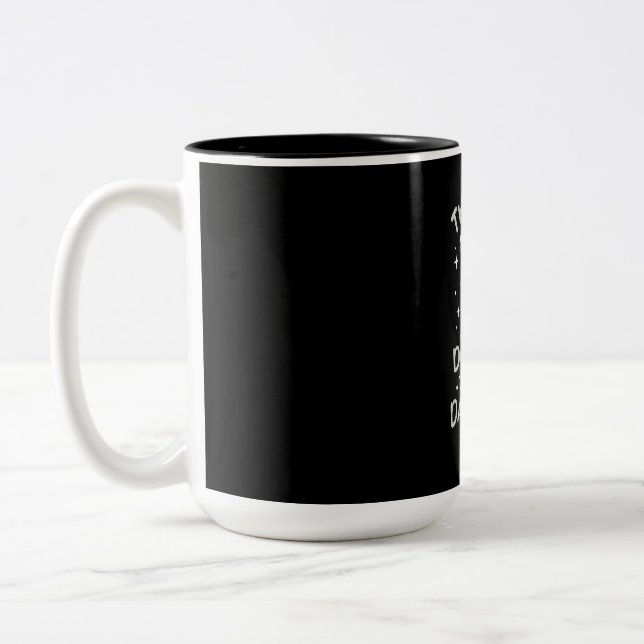 It Is Dalmatian Dog Glitter Two-Tone Coffee Mug (Left)