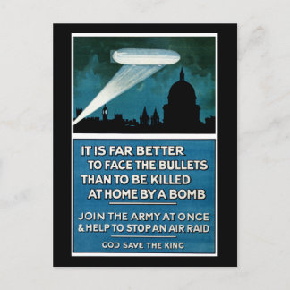 It Is Far Better to Face The Bullets... Postcard