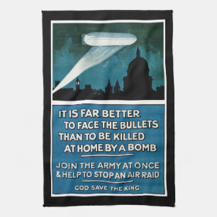 It Is Far Better to Face The Bullets... Tea Towel