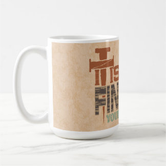 It Is Finished Abstract Iron Nails Christian Cross Coffee Mug