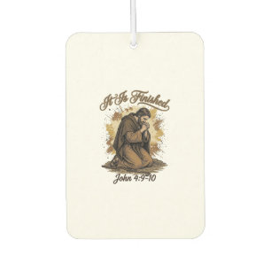 It Is Finished Bible Verse Vintage Christian Shirt Car Air Freshener