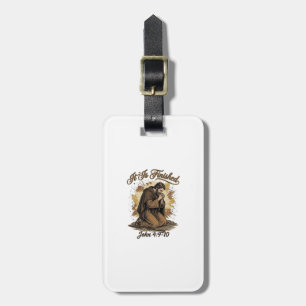 It Is Finished Bible Verse Vintage Christian Shirt Luggage Tag