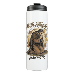 It Is Finished Bible Verse Vintage Christian Shirt Thermal Tumbler