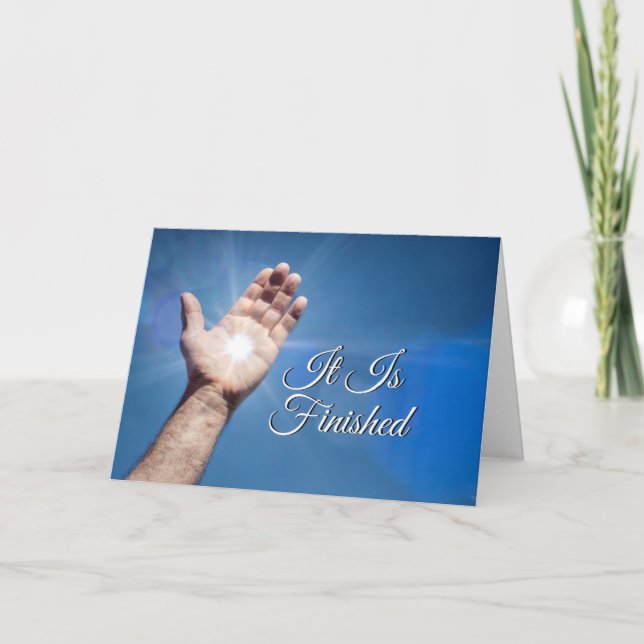 It Is Finished Greeting Card (Front)