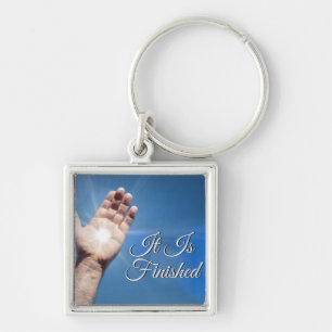 It Is Finished Key Ring