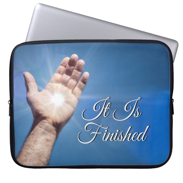 It Is Finished Laptop Sleeve (Front)
