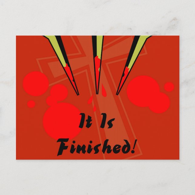 It is Finished Postcard (Front)