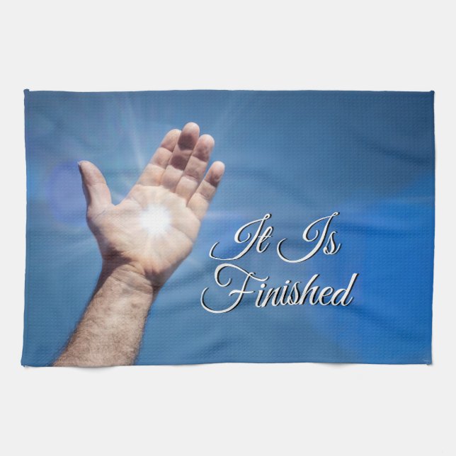 It Is Finished Tea Towel (Horizontal)