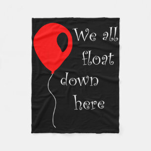 It Is Halloween Costume Red Lloon You'll Float Too Fleece Blanket