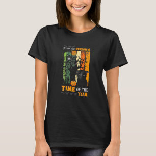 It Is He Most Wonderful Imes Of Year Black Cat Hal T-Shirt