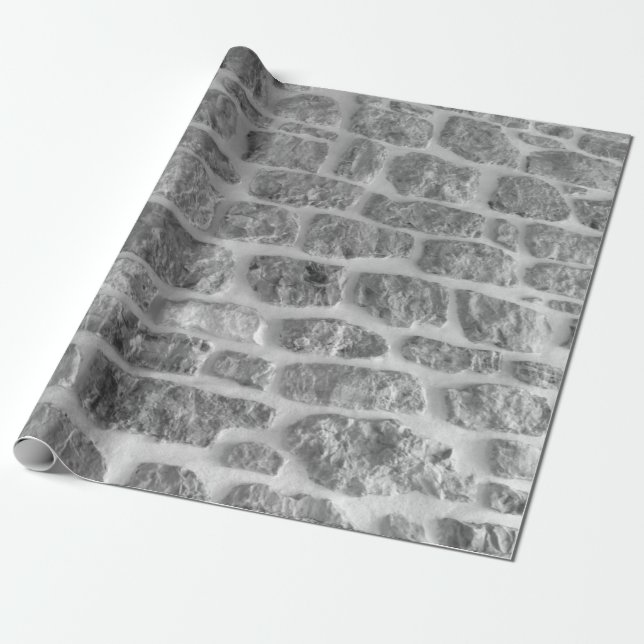 It is horizontal stone rough wall pattern backgrou wrapping paper (Unrolled)