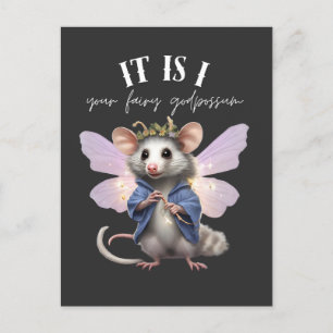 it is I your fairy godpossum Postcard