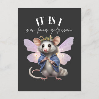it is I your fairy godpossum Postcard