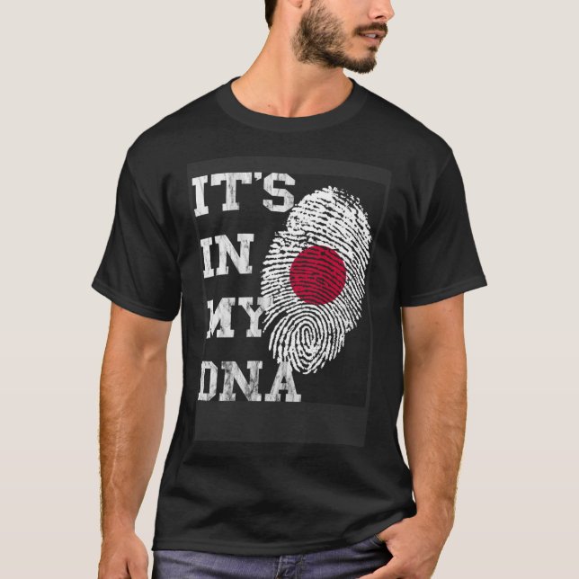 It Is In My DNA Japanese Genetics Japanese Roots T-Shirt (Front)