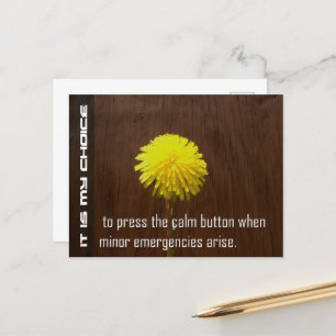 "It is my choice" Motivation Affirmation Postcard