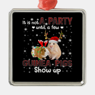 It Is Not A Party Until A Few Guinea Pigs Show Up Metal Tree Decoration