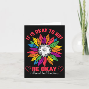 It Is Okay To Not Be Okay Mental Health S Tank Top Card