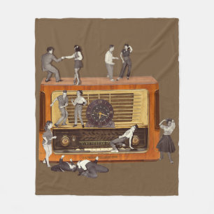 It is only Rock & Roll Fleece Blanket