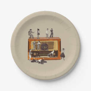It is only Rock & Roll Paper Plate