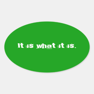 It is oval sticker