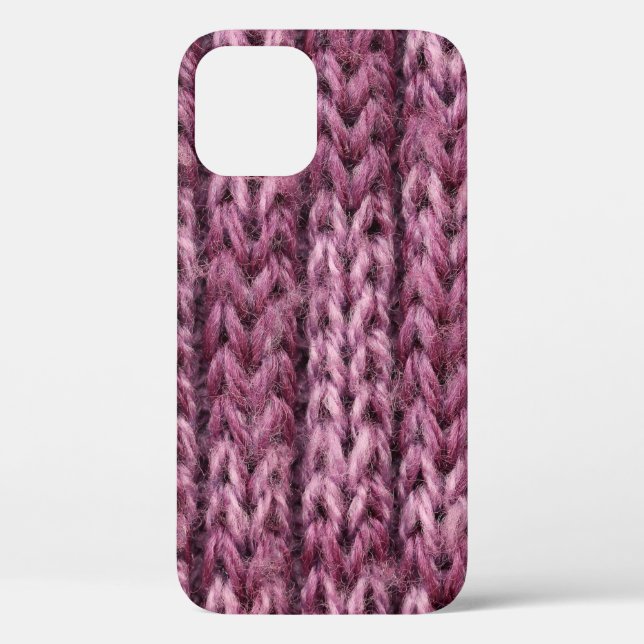 It is Purple knitting texture for pattern and back Case-Mate iPhone Case (Back)
