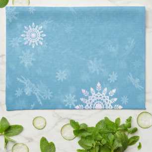 It Is Snowing Tea Towel