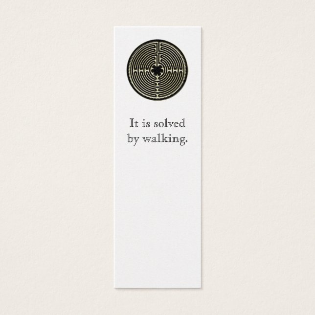 It is solved by walking. (Front)