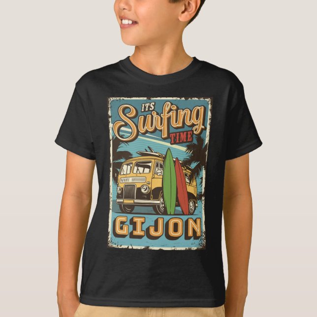  It is surfing time in Gijon T-Shirt (Front)