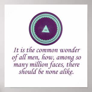 It Is The Common Wonder Of All Men - Wonder Quotes Poster