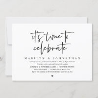 It is time to celebrate, Wedding Elopement Party I