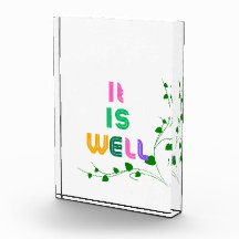 It is Well Acrylic Block