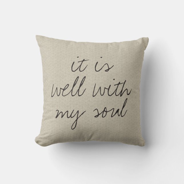 It is Well Pillow (Front)