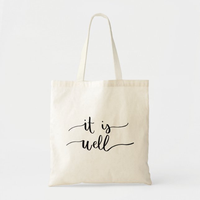 It Is Well Tote Bag (Front)