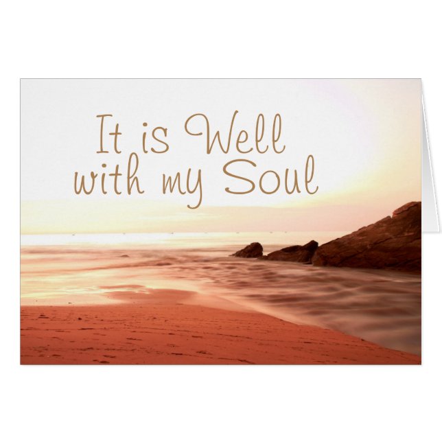 It is Well With My Soul, Beloved Hymn Card (Front Horizontal)