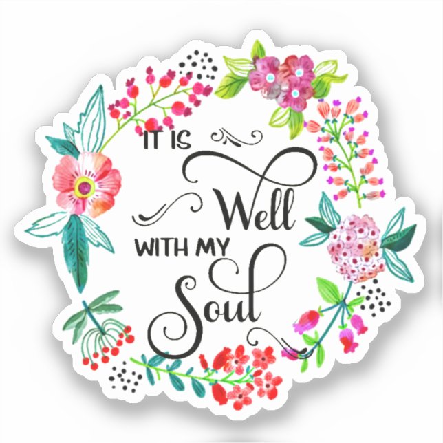 It is well with my soul floral (Front)