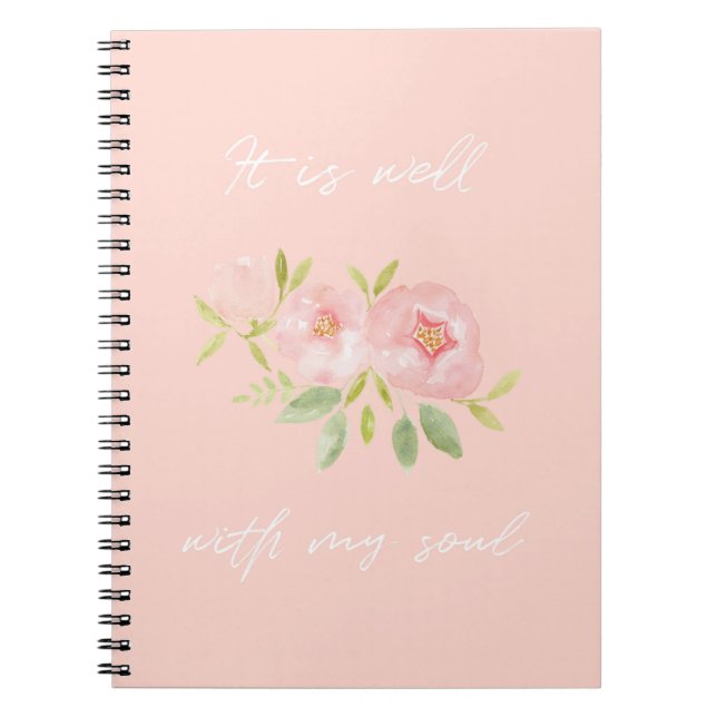It is well with my soul Floral Journal (Front)