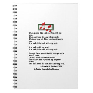 It Is Well With My Soul Hymn Notebook