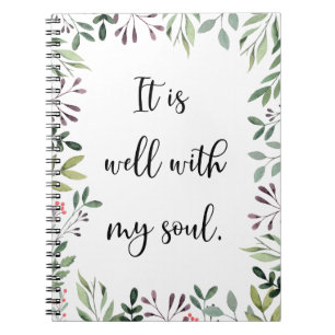 It is well with my soul notebook