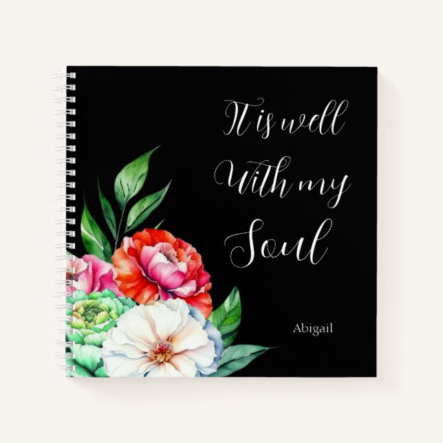 It Is Well With My Soul  Notebook (Front)