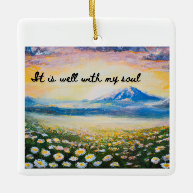 "It is Well with my Soul" Ornament (Front)