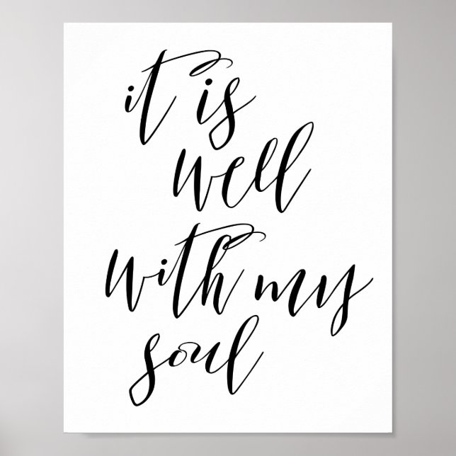 It Is Well With My Soul Poster (Front)