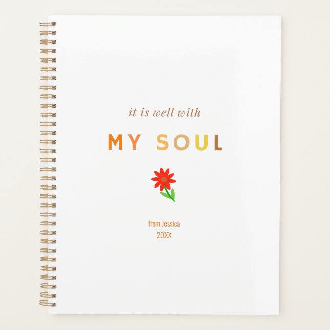 It is Well with My SouL | Religious decal | Bible Planner (Front)